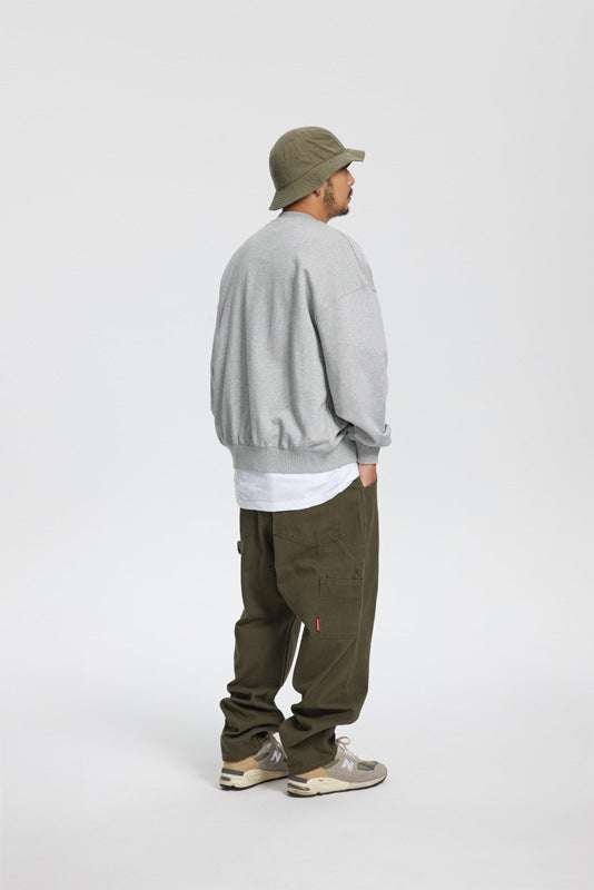 Men's Fashion Deconstruction Bandage Dress Style Sweater