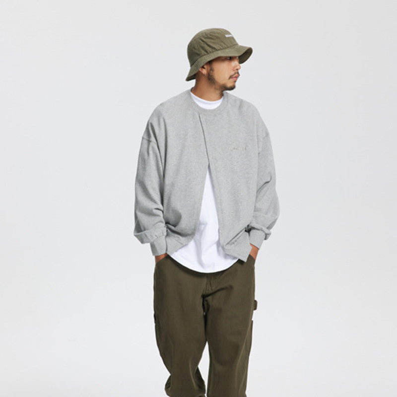 Men's Fashion Deconstruction Bandage Dress Style Sweater