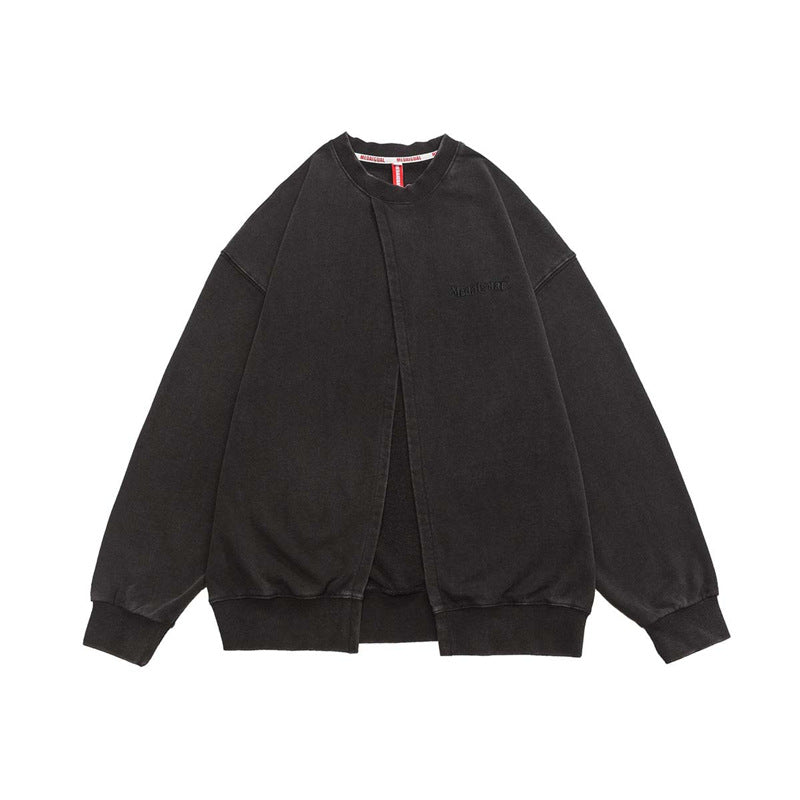 Men's Fashion Deconstruction Bandage Dress Style Sweater