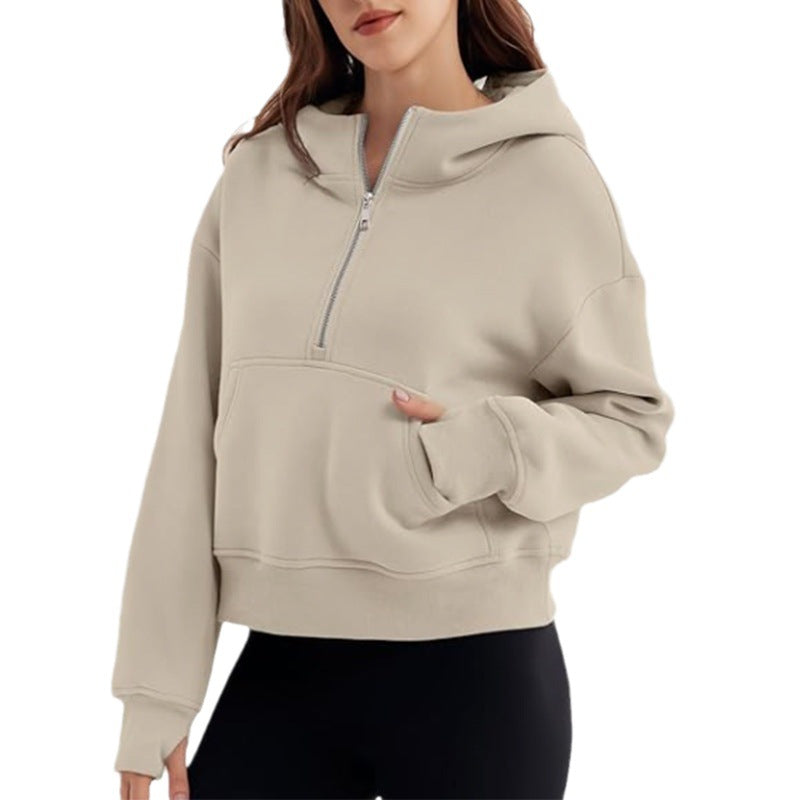 Long Sleeve Loose Hooded Sweater