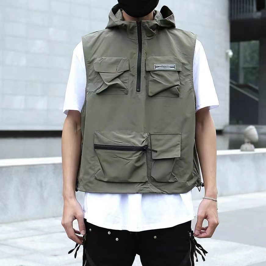 Workwear Casual Hooded Vest