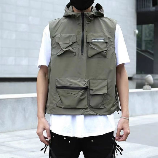 Workwear Casual Hooded Vest