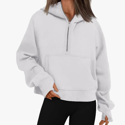 Long Sleeve Loose Hooded Sweater