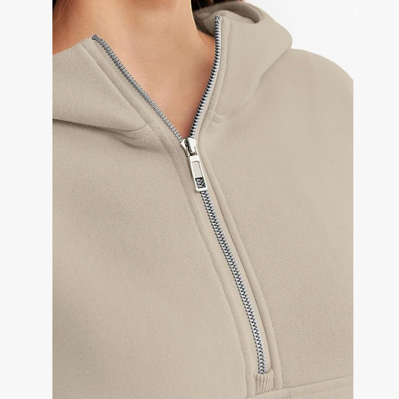 Long Sleeve Loose Hooded Sweater