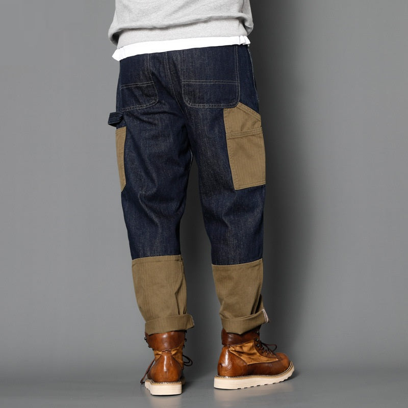 Loose Multi-pocket Straight Jeans