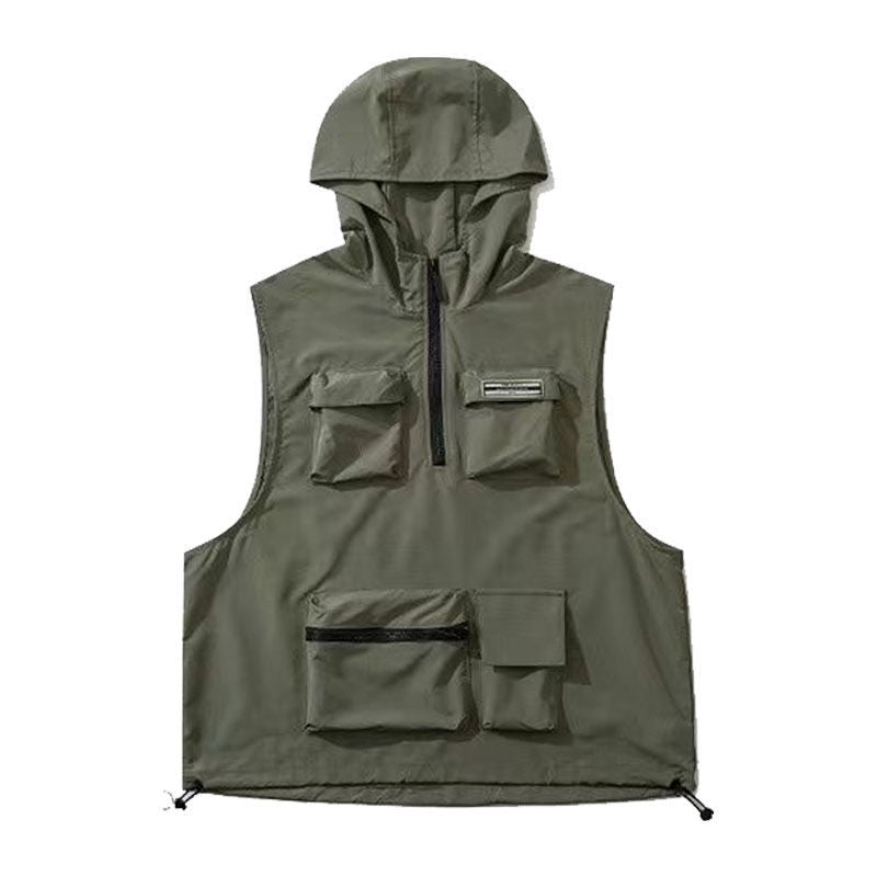 Workwear Casual Hooded Vest