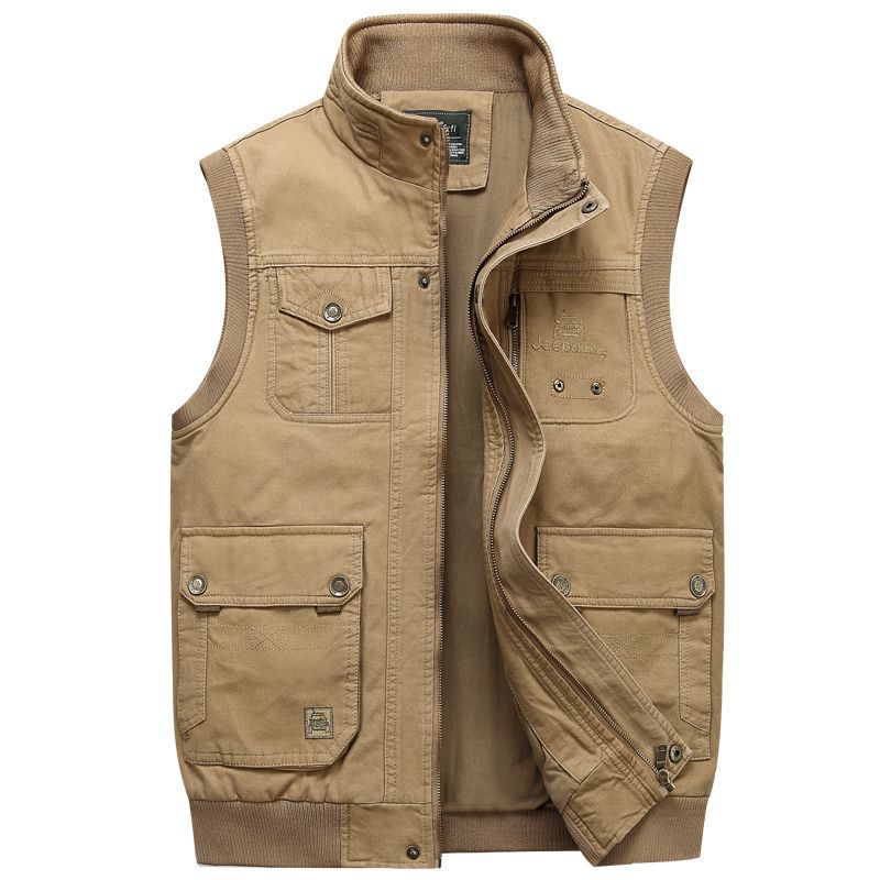 Cotton Multi-pocket Vest