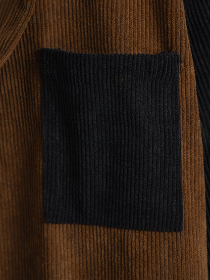 Leisure Corduroy Long Sleeve Pocket Shirt