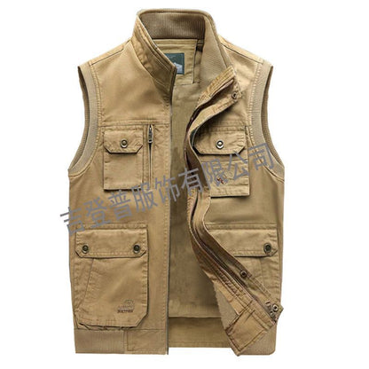 Cotton Multi-pocket Vest