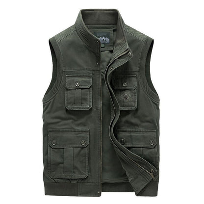 Cotton Multi-pocket Vest