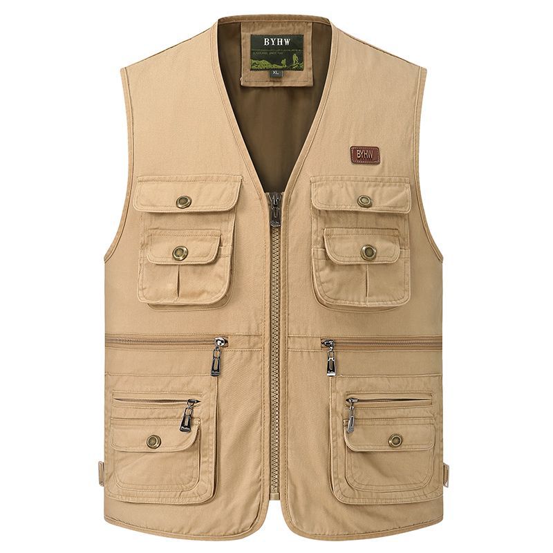 Cotton Multi-pocket Vest