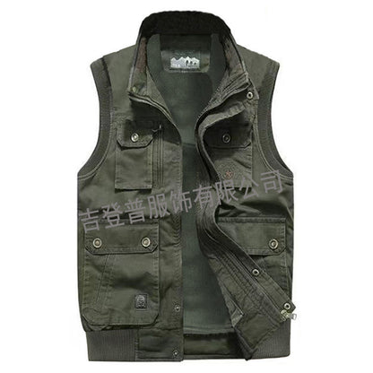 Cotton Multi-pocket Vest