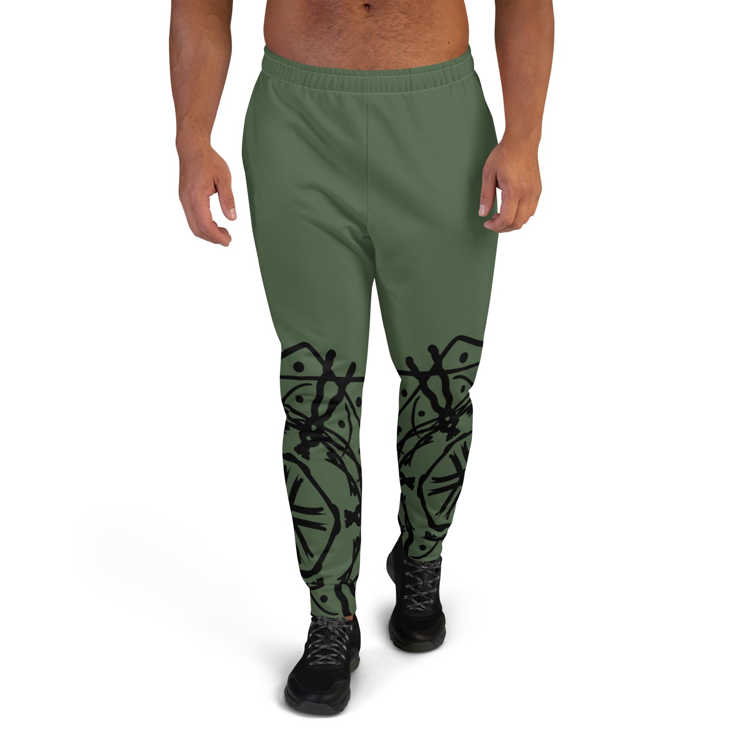 Green Tripe Joggers