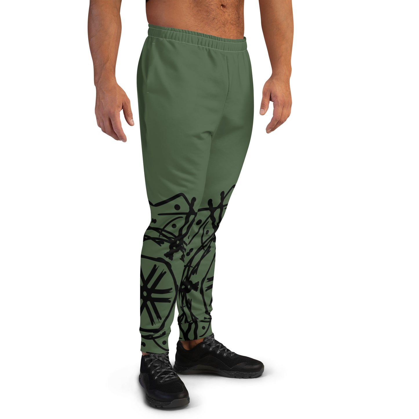 Green Tripe Joggers