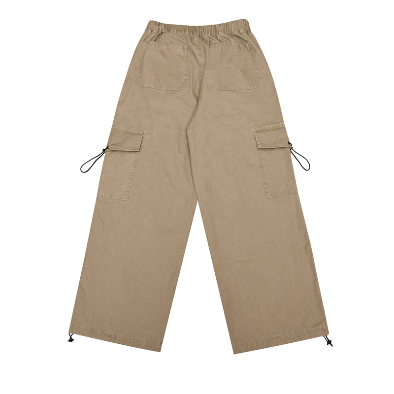 Wide Leg Workwear Retro Pants