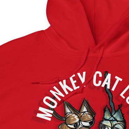 Monkey Cat Love Hoodie