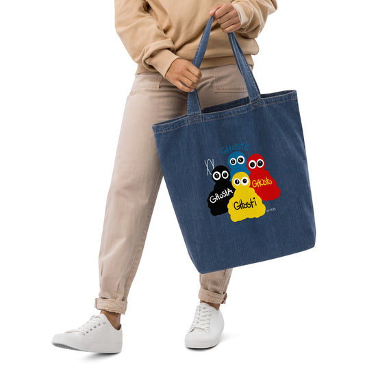 Ghosts Organic Denim Tote