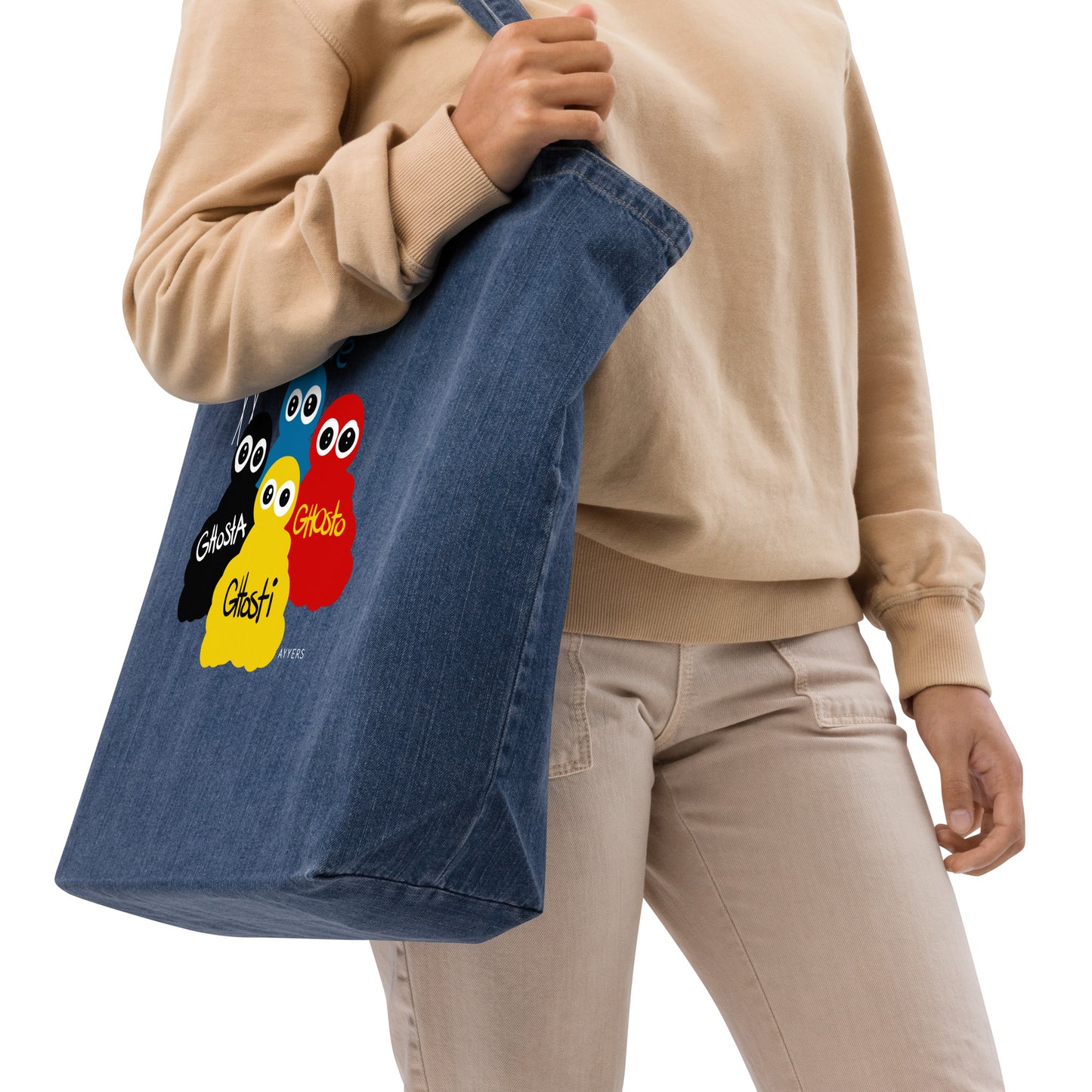 Ghosts Organic Denim Tote