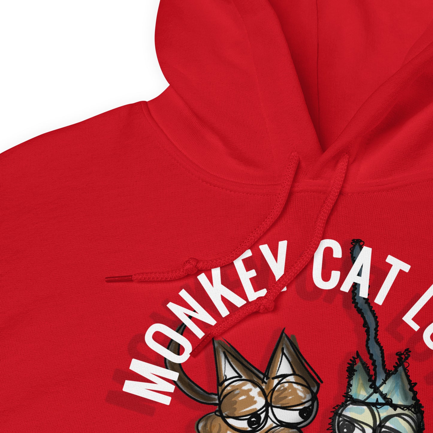 Monkey Cat Love Hoodie